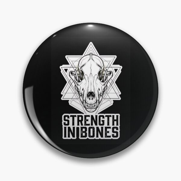 Item preview, Strength in Bones – Geometric Wolf Skull Graphic T-Shirt designed and sold by FusionArtStyle.