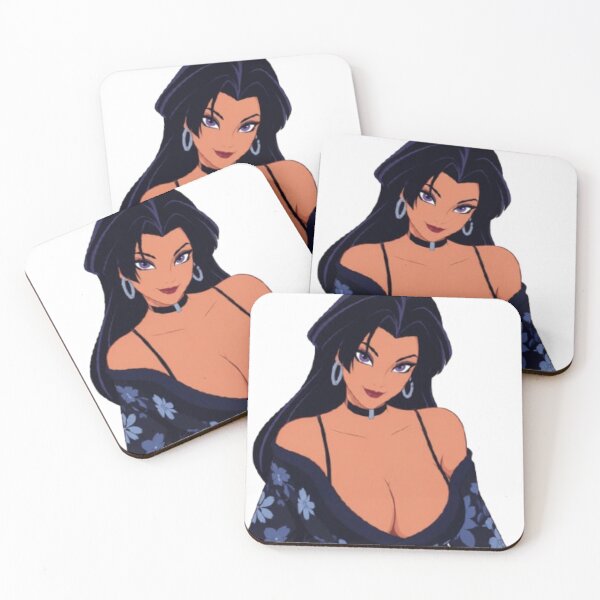 Item preview, Midnight Floral Kimono Pin Up – Retro Cartoon Glamour Girl designed and sold by  Hollow Moon Studios..