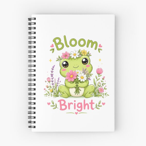 Item preview, Cute Frog with Flowers Bloom Bright Kawaii Botanical Nature Lover Gift designed and sold by Sanika arts .