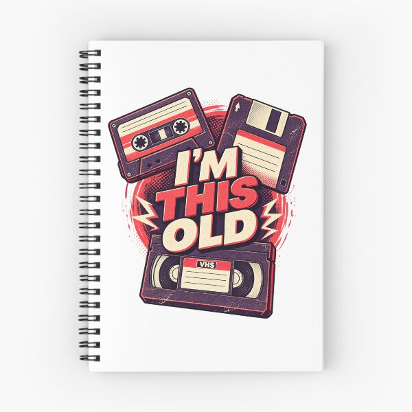 Item preview, I am This Old Retro Cassette VHS Nostalgia Gift designed and sold by WaviStudio.