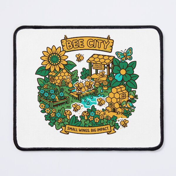 Item preview, Bee City Small Wings Big Impact designed and sold by Nuvoro Eco Awareness.