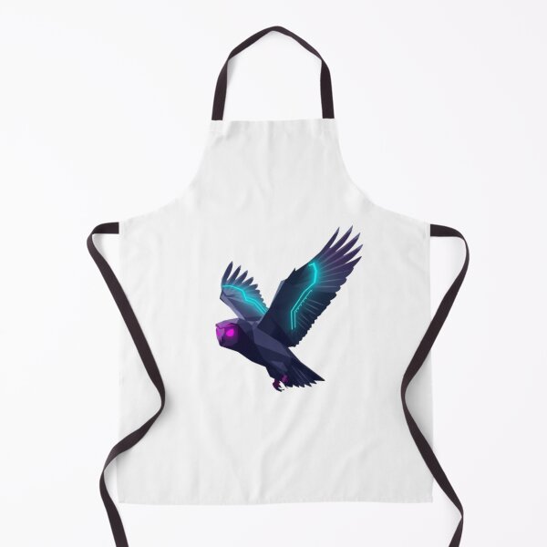 Item preview, Cyberpunk Neon Owl Geometric Flying Art designed and sold by ByKayaPrints.