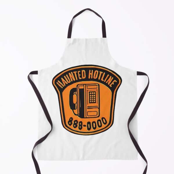 Item preview, Haunted Hotline 888-0000 Retro Phone Badge - Spooky Halloween Vintage Design designed and sold by trendplusco.