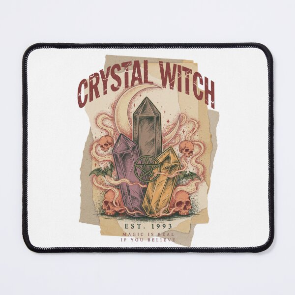 Item preview, Crystal Witch T-Shirt | Amethyst Moon Magic Halloween Graphic Tee v3 designed and sold by DarylWelsh2024.