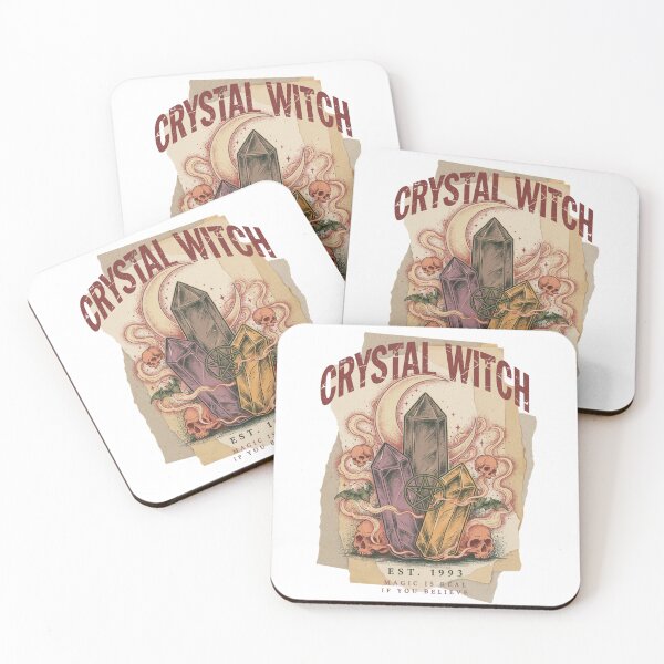 Item preview, Crystal Witch T-Shirt | Amethyst Moon Magic Halloween Graphic Tee v3 designed and sold by DarylWelsh2024.