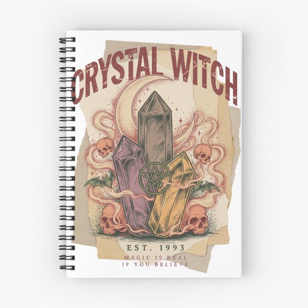 Item preview, Crystal Witch T-Shirt | Amethyst Moon Magic Halloween Graphic Tee v3 designed and sold by DarylWelsh2024.
