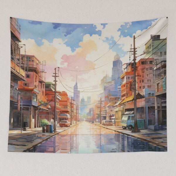 Item preview, Pastel City After the Rain designed and sold by bella-rosa87.