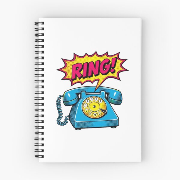 Item preview, Pop Art Retro Rotary Phone Ringing designed and sold by ByKayaPrints.