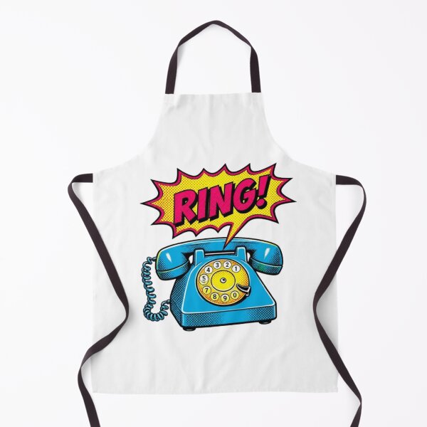 Item preview, Pop Art Retro Rotary Phone Ringing designed and sold by ByKayaPrints.