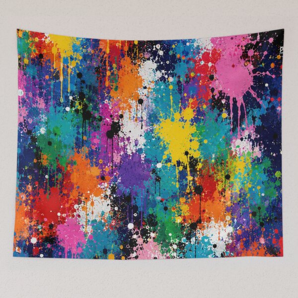 Item preview, Electric Spectrum Splatter Action Abstract Art designed and sold by THE SPLATTERED HAUS BY SAGE BANKS.