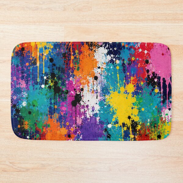 Item preview, Electric Spectrum Splatter Action Abstract Art designed and sold by THE SPLATTERED HAUS BY SAGE BANKS.