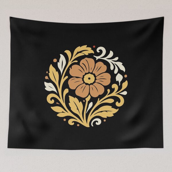 Item preview, Vibrant Bohemian Floral Mandala 070_1 designed and sold by AhmedHelal24795.
