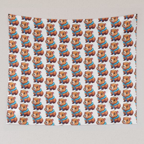 Item preview, Cute Hamster in Blue Hoodie designed and sold by KateVil.