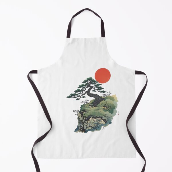 Item preview, Japanese Bonsai Tree Red Sun Ukiyo-e Art designed and sold by ByKayaPrints.