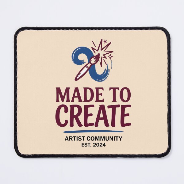 Item preview, Made To Create Artist Paintbrush Graphic designed and sold by hutofdesigns.
