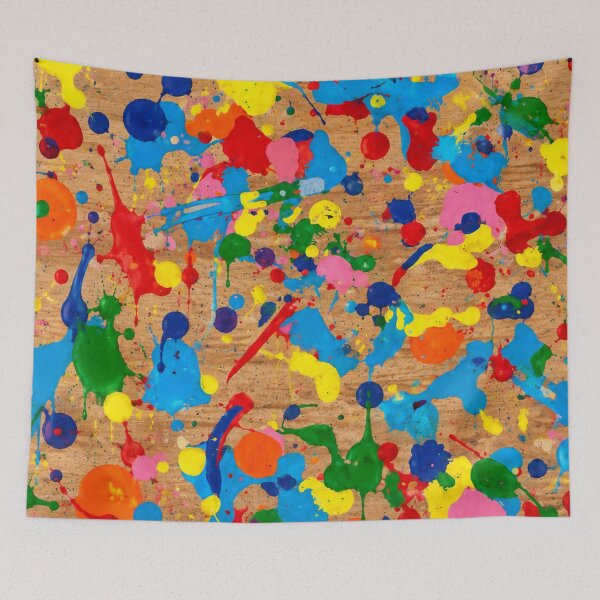 Item preview, Woodland Spectrum Splatter Action Abstract Art designed and sold by THE SPLATTERED HAUS BY SAGE BANKS.