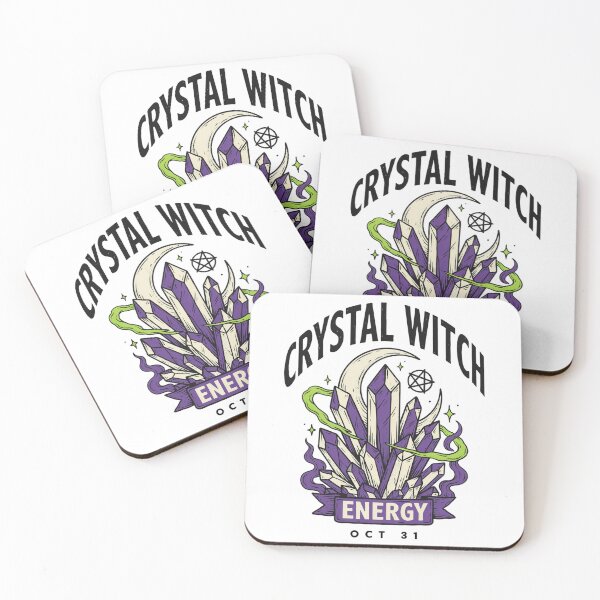 Item preview, Crystal Witch T-Shirt | Amethyst Moon Magic Halloween Graphic Tee v5 designed and sold by DarylWelsh2024.