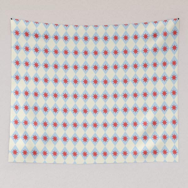 Item preview, Retro Funhaus Circus Star Diamond Pattern designed and sold by Love Pantone .