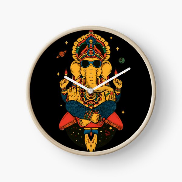 Item preview, Cool Elephant Blessing Pose Space Rocket Green Pants Psychedelic Pop Art designed and sold by PANNARUK THAILAND.