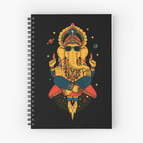 Item preview, Cool Elephant Blessing Pose Space Rocket Green Pants Psychedelic Pop Art designed and sold by PANNARUK THAILAND.