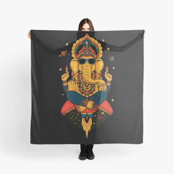 Item preview, Cool Elephant Blessing Pose Space Rocket Green Pants Psychedelic Pop Art designed and sold by PANNARUK THAILAND.