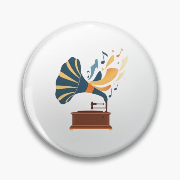 Item preview, Retro Gramophone Vintage Music Notes Explosion designed and sold by ByKayaPrints.