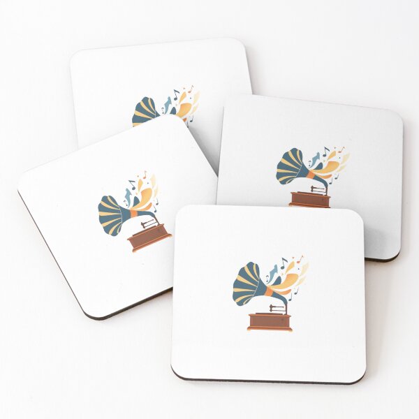 Item preview, Retro Gramophone Vintage Music Notes Explosion designed and sold by ByKayaPrints.