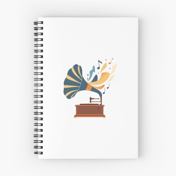 Item preview, Retro Gramophone Vintage Music Notes Explosion designed and sold by ByKayaPrints.