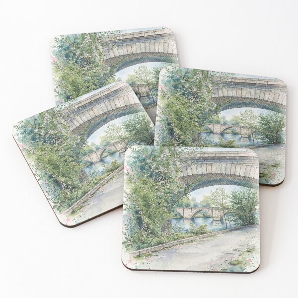 Item preview, Stone Bridge in Watercolor designed and sold by Axokris.
