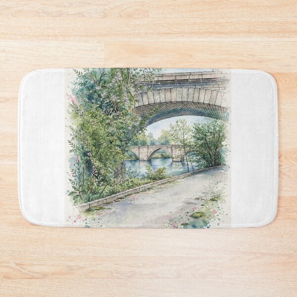Item preview, Stone Bridge in Watercolor designed and sold by Axokris.