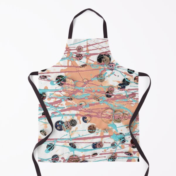 Item preview, Pastel Buttons and Drips Mixed Media Art designed and sold by THE SPLATTERED HAUS BY SAGE BANKS.