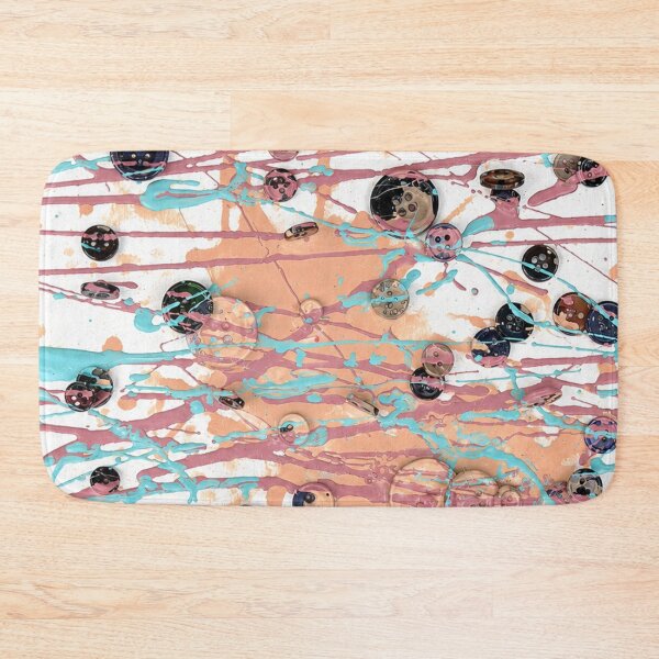 Item preview, Pastel Buttons and Drips Mixed Media Art designed and sold by THE SPLATTERED HAUS BY SAGE BANKS.