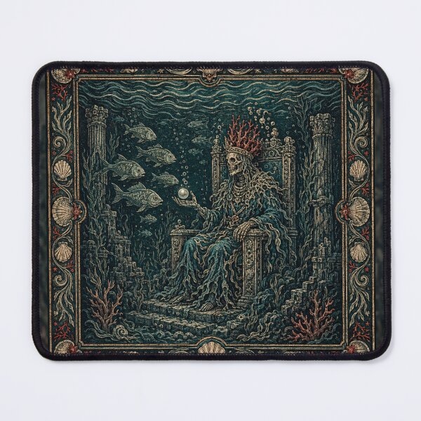 Item preview, The Drowned King - Gothic Skeleton Underwater Throne designed and sold by Odinsshop.
