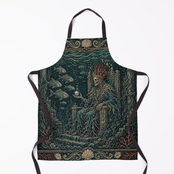 Item preview, The Drowned King - Gothic Skeleton Underwater Throne designed and sold by Odinsshop.