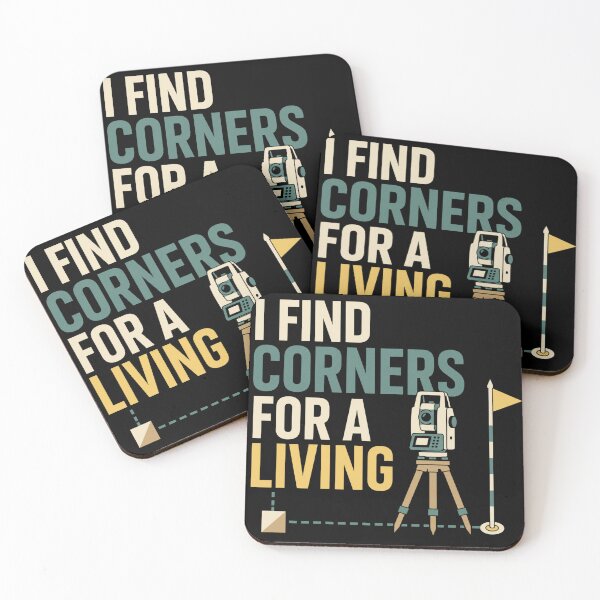 Item preview, I Find Corners For A Living Funny Land Surveyor Gift designed and sold by DreamLayerStudio.