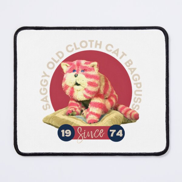 Item preview, Vintage Saggy Patchwork Cat Aesthetic Retro 70S Childrens Storybook Inspired Illustration Soft Plush Toy Memory Art | Best Gift designed and sold by Yobconcept.