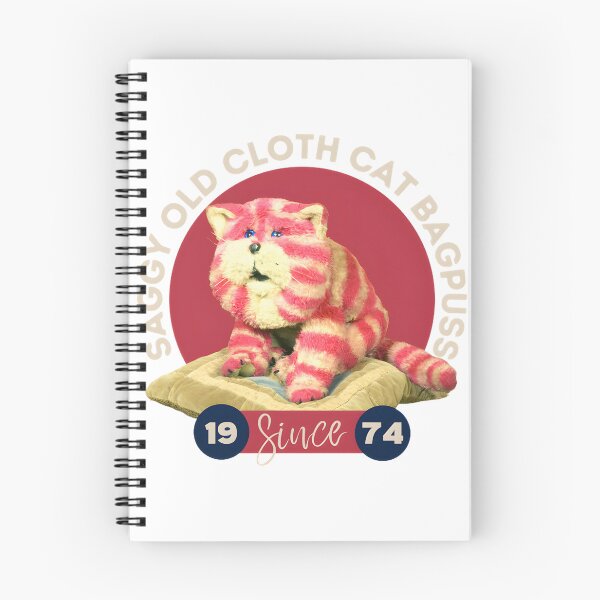 Item preview, Vintage Saggy Patchwork Cat Aesthetic Retro 70S Childrens Storybook Inspired Illustration Soft Plush Toy Memory Art | Best Gift designed and sold by Yobconcept.