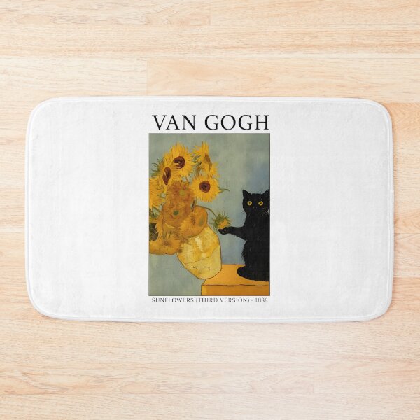 Item preview, Whimsical Cat & Sunflowers: A Post-Impressionist Masterpiece | ⭐⭐⭐⭐⭐ Best Seller designed and sold by Yobconcept.