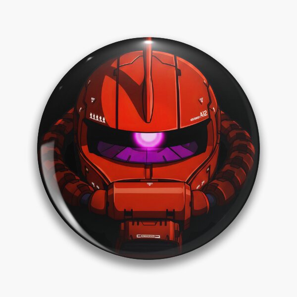 Item preview, Char's Zaku II Head Unit Art hand draw illustration designed and sold by sabartgunpla.