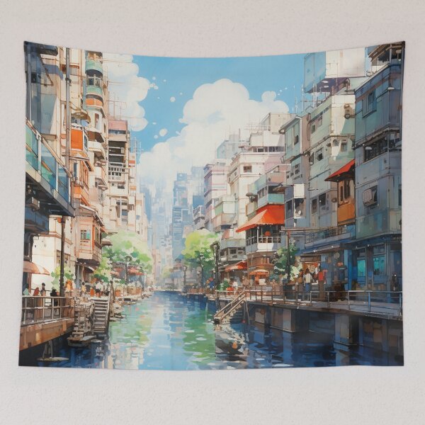 Item preview, Anime City by the Canal designed and sold by bella-rosa87.