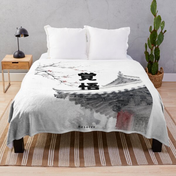 Item preview, Kakugo - Resolve | Snowy Japanese Temple | Japanese Design designed and sold by JapanMemoir.