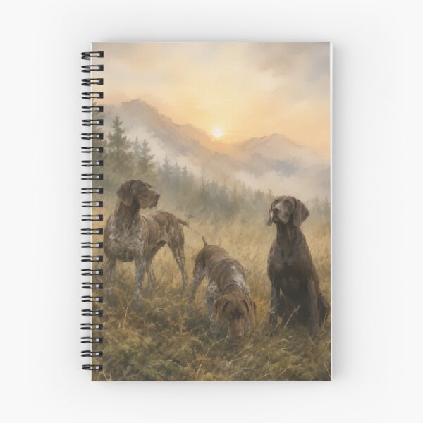 Item preview, Deutsch Kurzhaar – German Shorthaired Pointer Hunting Art designed and sold by TammyHunterArt.