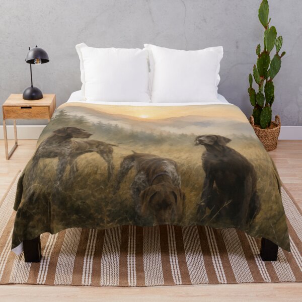Item preview, Deutsch Kurzhaar – German Shorthaired Pointer Hunting Art designed and sold by TammyHunterArt.