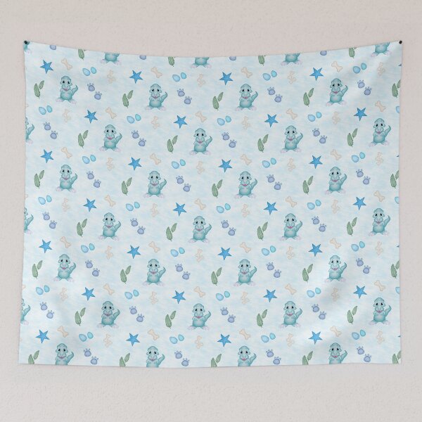 Item preview, Cool Blue T-Rex Dinosaur Pattern for Boys designed and sold by PatternUnique.