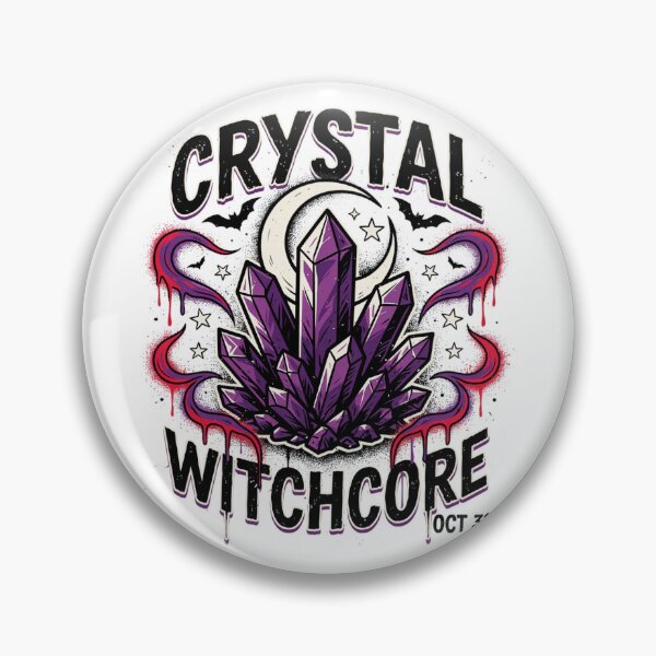 Item preview, Crystal Witch T-Shirt | Amethyst Moon Magic Halloween Graphic Tee v6 designed and sold by DarylWelsh2024.