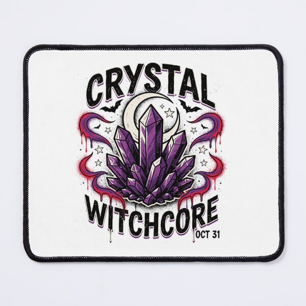 Item preview, Crystal Witch T-Shirt | Amethyst Moon Magic Halloween Graphic Tee v6 designed and sold by DarylWelsh2024.
