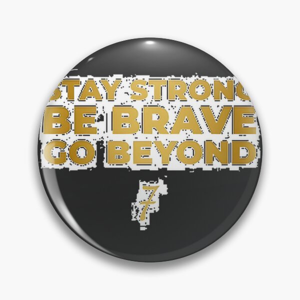 Item preview, Stay Strong Be Brave Go Beyond Inspirational Gold Aesthetic Motivational Quote | ⭐⭐⭐⭐⭐ designed and sold by Film Tees Official.