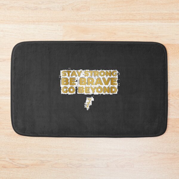 Item preview, Stay Strong Be Brave Go Beyond Inspirational Gold Aesthetic Motivational Quote | ⭐⭐⭐⭐⭐ designed and sold by Film Tees Official.