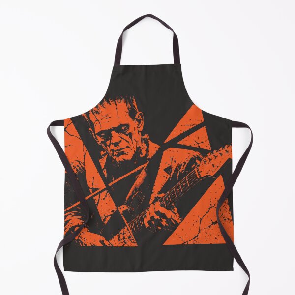 Aperçu de l'œuvre Frankenstein jouant de la guitare Halloween créée et vendue par Gaea1.