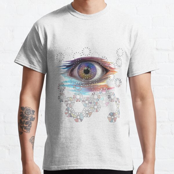 Watercolor Art, Geometric Eye Classic T-Shirt